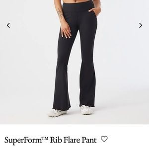 Outdoor voices ribbed flare pants
